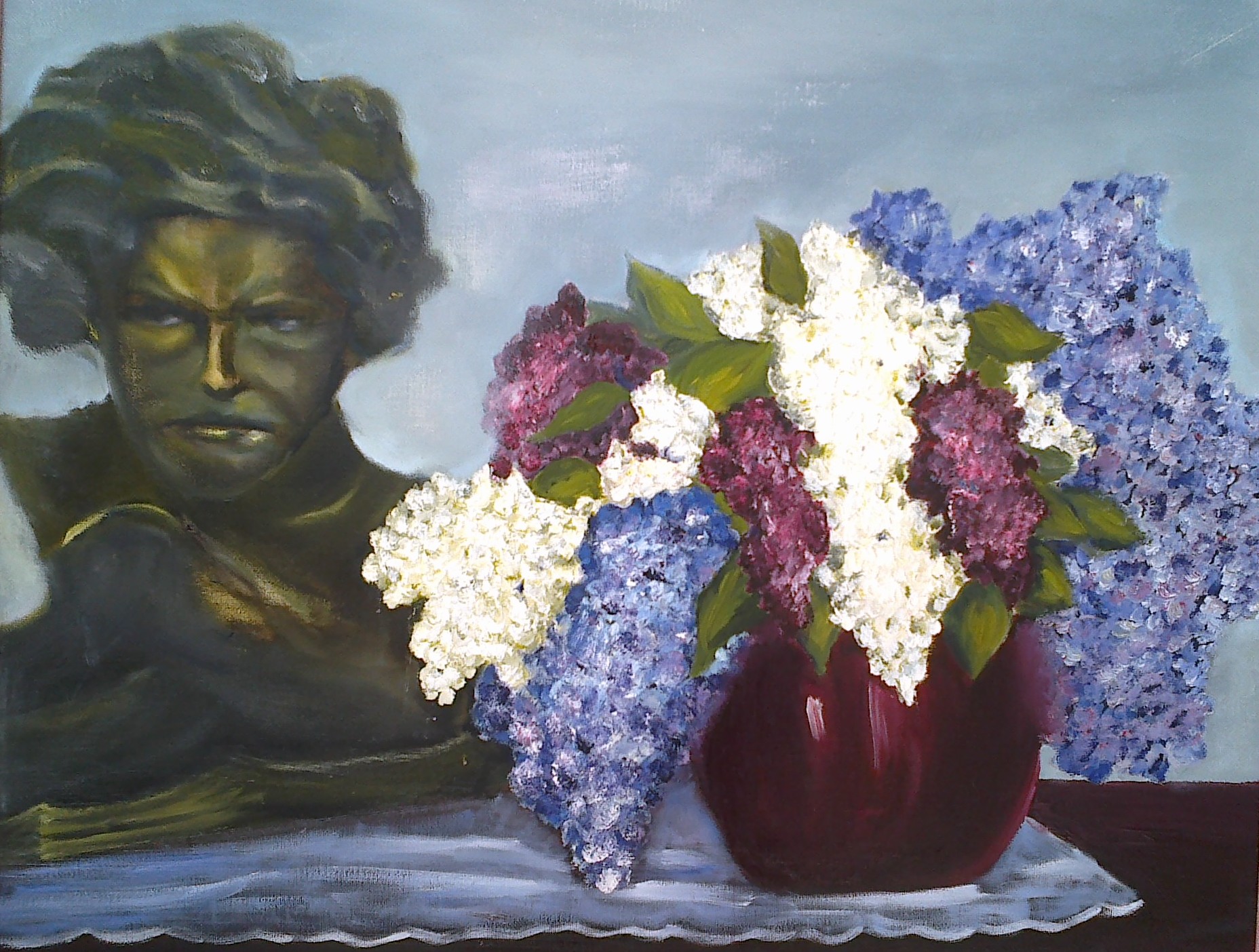 peinture Beethoven et Lilas