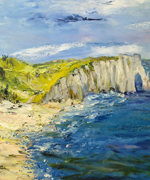 photo peinture Etretat