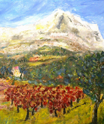 photo peinture Sainte Victoire 1