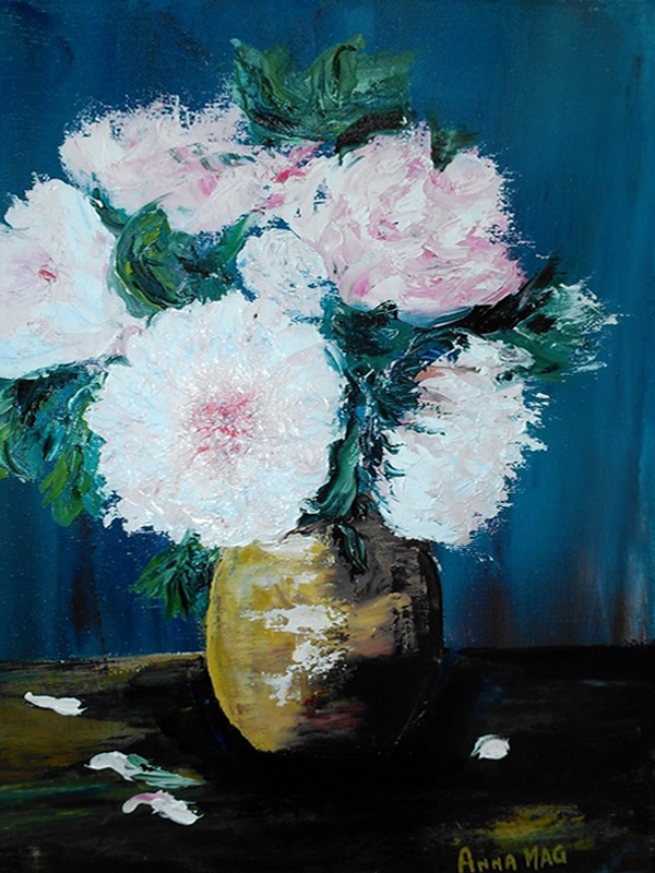 peinture Les pivoines